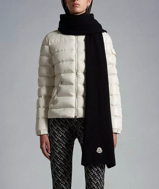 Μαύρο Πλεκτό Κασκόλ – Moncler